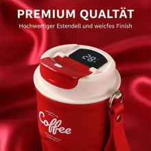 Laden Sie das Bild in den Galerie-Viewer, Edelstahl-Isolier-Reisetasse für Kaffee
