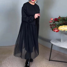 Laden Sie das Bild in den Galerie-Viewer, Unregelmäßig genähtes einfarbiges elegantes Kleid
