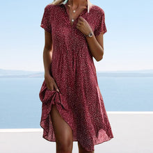 Laden Sie das Bild in den Galerie-Viewer, Florales Kleid mit Revers