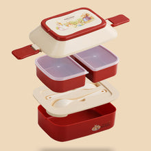 Laden Sie das Bild in den Galerie-Viewer, Doppelschichtige Lunchbox für Kinder mit Kaninchenmuster