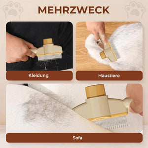 Selbstreinigende Haustier-Pflegebürste