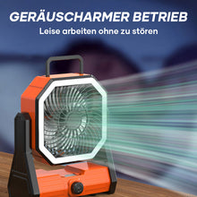 Laden Sie das Bild in den Galerie-Viewer, Wiederaufladbarer, beleuchtbarer USB-Ventilator