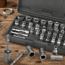 Laden Sie das Bild in den Galerie-Viewer, 32-teiliges Mutternlöser Set aus Kohlenstoffstahl