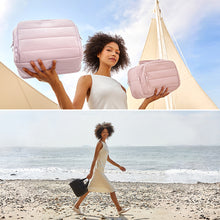 Laden Sie das Bild in den Galerie-Viewer, Große, weit zu öffnende Reise-Make-up-Tasche