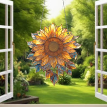 Laden Sie das Bild in den Galerie-Viewer, Sonnenblume Acryl Fenster hängend