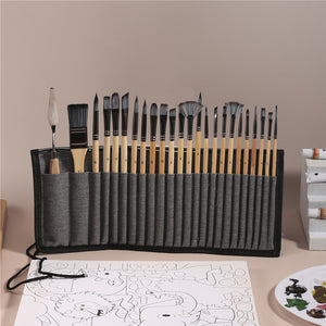 24-teiliges Aquarellpinselset aus Nylon