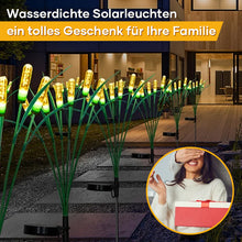 Laden Sie das Bild in den Galerie-Viewer, 2 Packungen Schilf-Solar-Gartenlichter