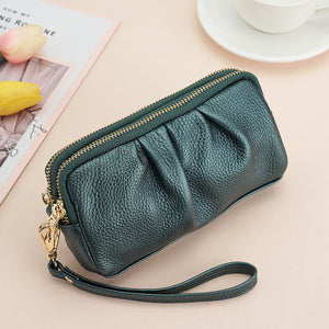 Handy-Tasche mit doppeltem Reißverschluss