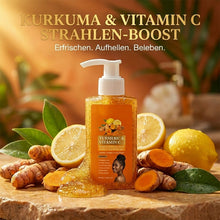 Laden Sie das Bild in den Galerie-Viewer, Kurkuma-Vitamin-C-Körperpeeling-Duschgel