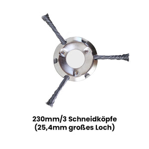 Saker Mähkopf aus Stahldraht