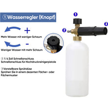 Laden Sie das Bild in den Galerie-Viewer, Verbessern Sie Ihr Autowascherlebnis – Sakerplus Schaumkanone mit Doppelanschluss