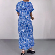 Laden Sie das Bild in den Galerie-Viewer, Trendiges Kapuzenkleid mit Reißverschluss