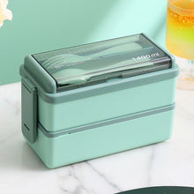 Laden Sie das Bild in den Galerie-Viewer, Tragbare doppellagige Lunchbox