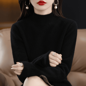 Damen-Pullover mit Stehkragen