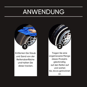 Autoreifen-Renovierungswachs