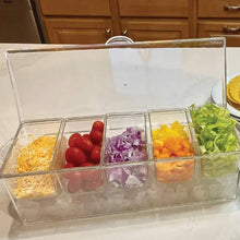 Laden Sie das Bild in den Galerie-Viewer, Zweischichtiger transparenter Obstteller aus Kunststoff