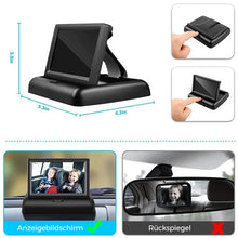 Laden Sie das Bild in den Galerie-Viewer, Auto Baby Spiegel Monitor