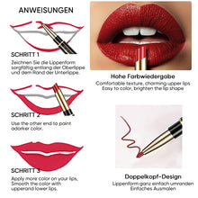 Laden Sie das Bild in den Galerie-Viewer, 2-in-1 Doppelseitiger Lippenstift und Lipliner