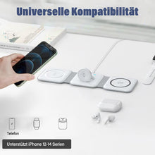 Laden Sie das Bild in den Galerie-Viewer, 3-in-1 faltbares Wireless-Ladegerät mit magnetischer Anziehung