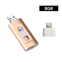 Laden Sie das Bild in den Galerie-Viewer, 3-in-1 USB-Stick mit hoher Kapazität und Fingerabdruckschutz