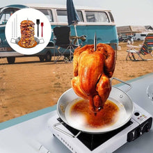 Laden Sie das Bild in den Galerie-Viewer, Edelstahl-Grillpfanne mit vertikaler Schraube