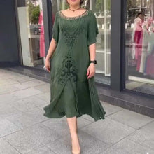 Laden Sie das Bild in den Galerie-Viewer, Neues lockeres Damenkleid in Übergröße