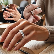 Laden Sie das Bild in den Galerie-Viewer, Drehbarer Einreihiger Diamant-Spinner-Ring