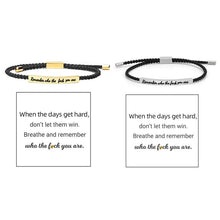 Laden Sie das Bild in den Galerie-Viewer, Geflochtenes, verstellbares Inspire-Armband