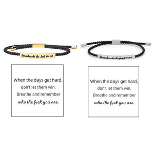 Geflochtenes, verstellbares Inspire-Armband