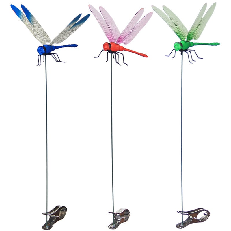 Realistische Libellen-Clips zur Insektenabwehr (3 Stück)