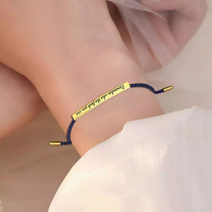 Geflochtenes, verstellbares Inspire-Armband