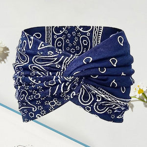 Bedrucktes Cross-Yoga-Stirnband