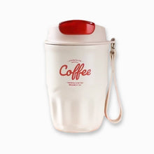 Laden Sie das Bild in den Galerie-Viewer, Edelstahl-Isolier-Reisetasse für Kaffee