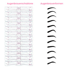 Laden Sie das Bild in den Galerie-Viewer, Augenbrauenschablonen-Set aus Silikon