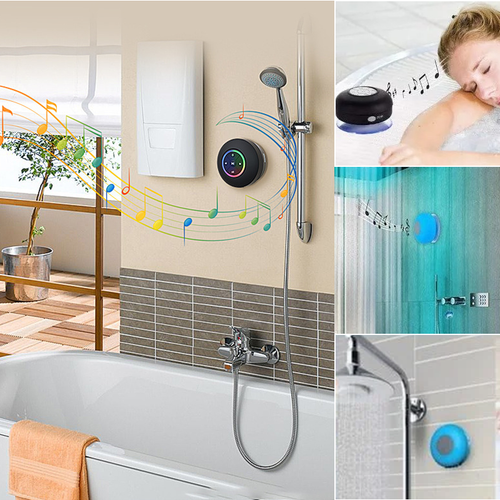 Wasserdichter Bluetooth-Lautsprecher mit bunten Lichtern