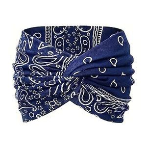 Bedrucktes Cross-Yoga-Stirnband