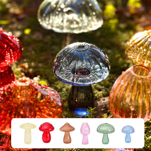 Handgefertigte Pilzknospenvase aus Glas