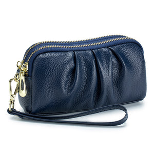 Handy-Tasche mit doppeltem Reißverschluss