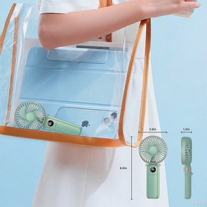 Tragbarer Ventilator mit Digitalanzeige