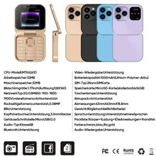 Laden Sie das Bild in den Galerie-Viewer, Kleines Display Klappbares Handy