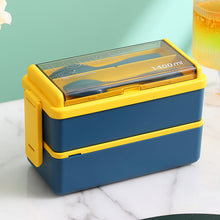 Laden Sie das Bild in den Galerie-Viewer, Tragbare doppellagige Lunchbox