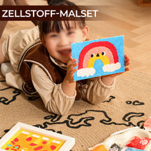 Laden Sie das Bild in den Galerie-Viewer, Kinder Zellstoffstempel-Texturmalerei