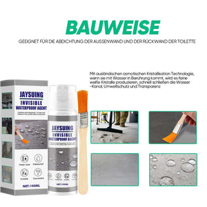 Auslaufsicherer und wasserfester Kleber