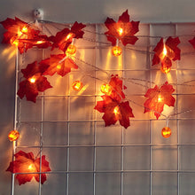 Laden Sie das Bild in den Galerie-Viewer, LED-Kürbis-Ahornblatt-Dekorationsleuchten