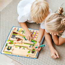 Laden Sie das Bild in den Galerie-Viewer, Hölzernes pädagogisches Labyrinthspielzeug für Kinder