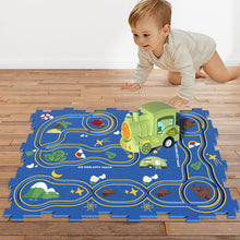 Laden Sie das Bild in den Galerie-Viewer, Puzzlespielzeug für Kinder mit Schienenfahrzeugen
