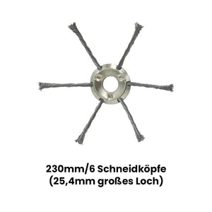 Saker Mähkopf aus Stahldraht
