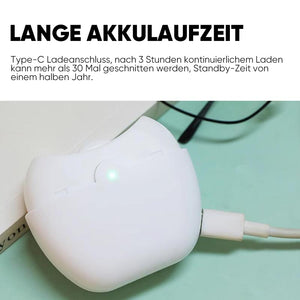 Wiederaufladbarer Nageltrimmer mit Nagelschrottaufbewahrung