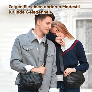 Umhängetasche aus gewebter Muschel
