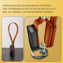 Laden Sie das Bild in den Galerie-Viewer, Magnetbuchlampe aus Leder